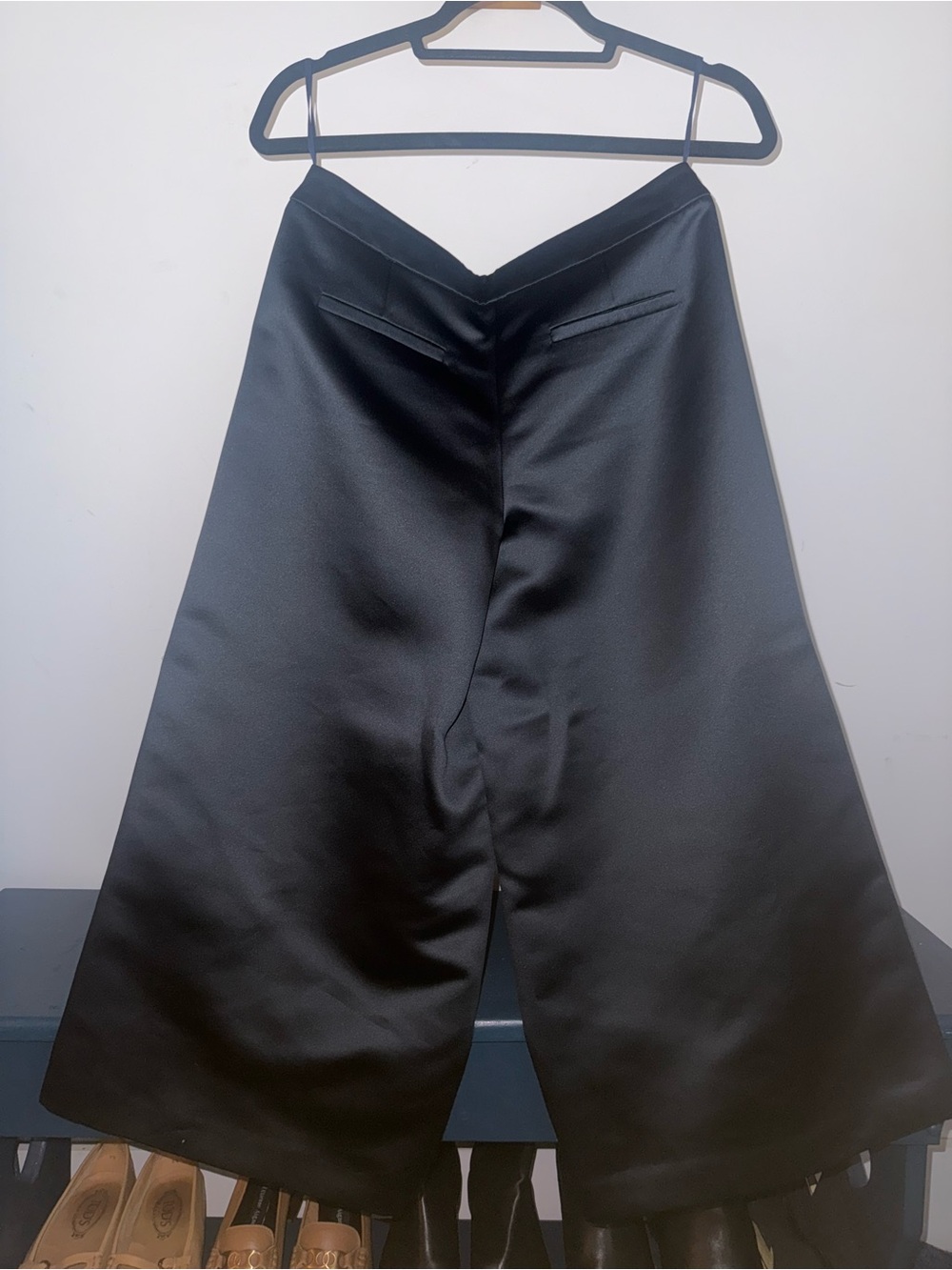 Tibi NWT Navy Wide-Leg Cropped Culotte Pants Pockets Fully Lined Size 0